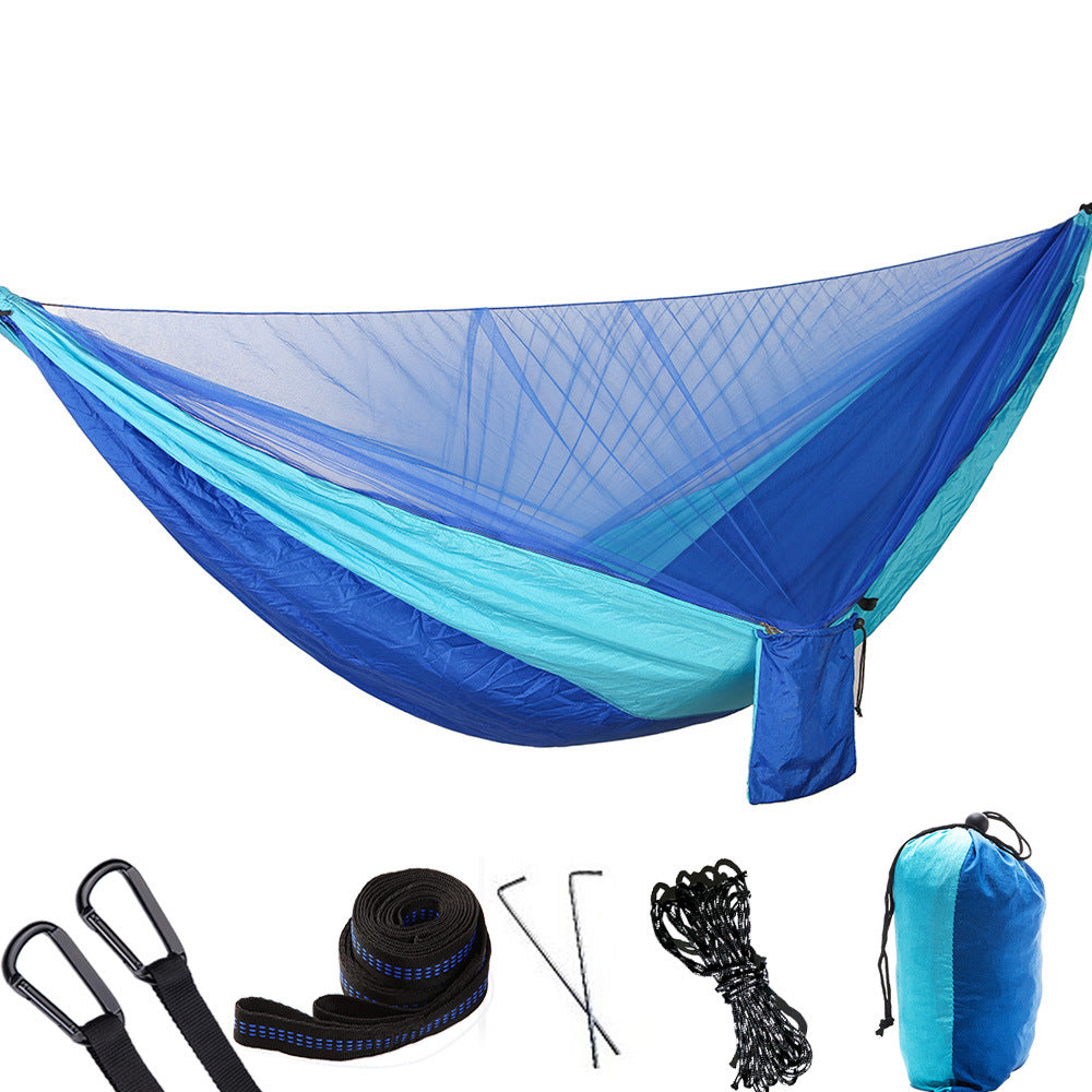 290cm camping hammock with bug net
