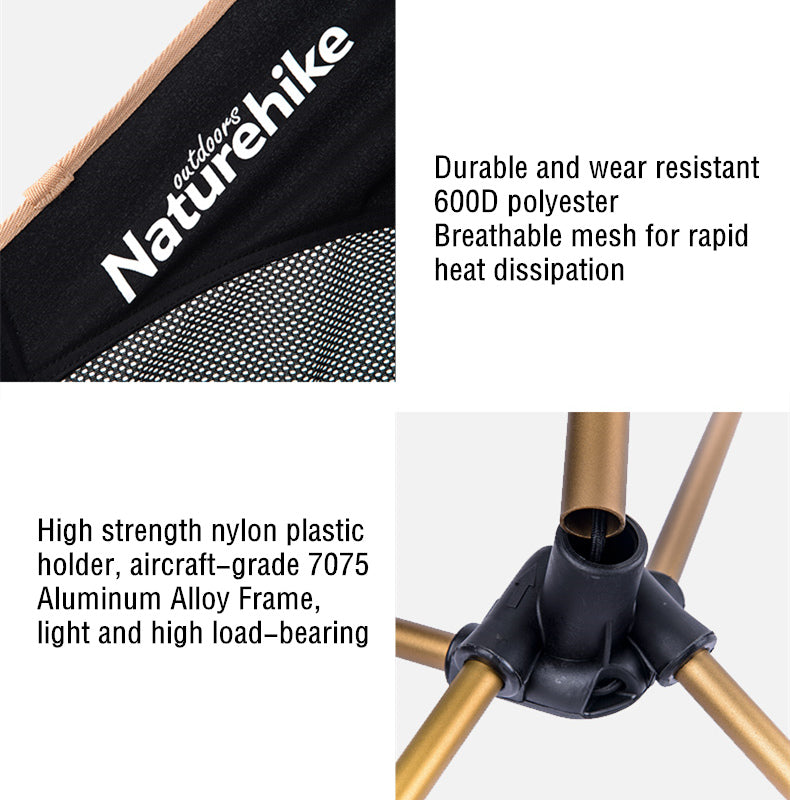 aluminum alloy camp chair for outdoor use