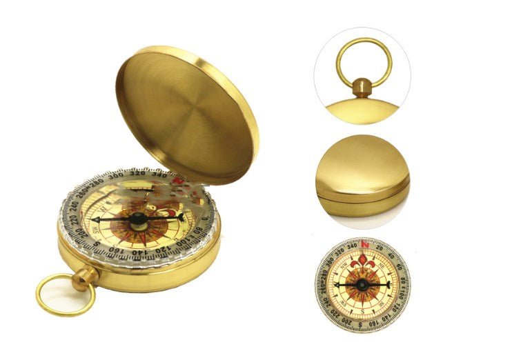 traditional outdoor navigation compass