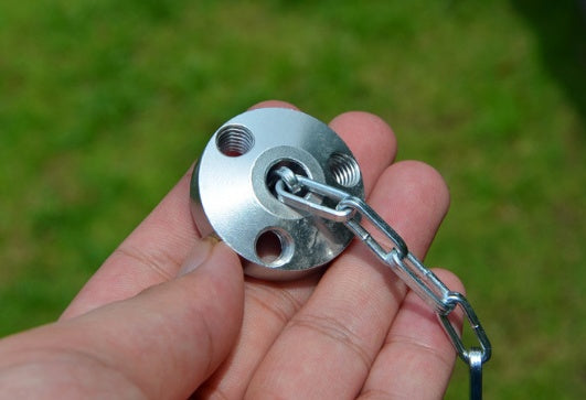 amping tripod with adjustable cooking chain