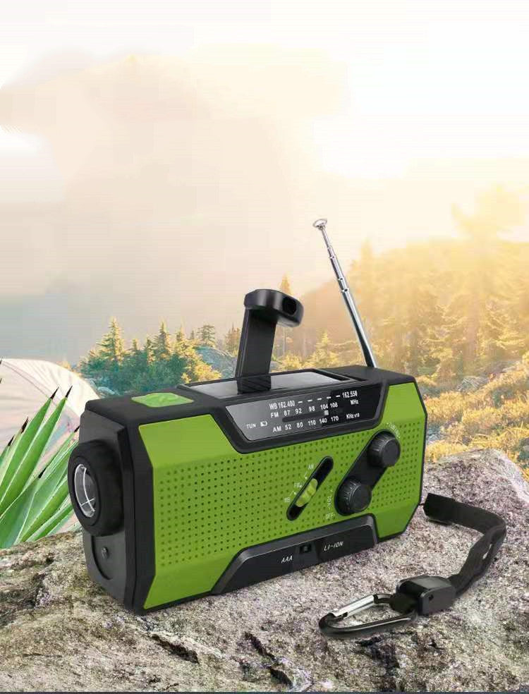 outdoor solar camping radio with light