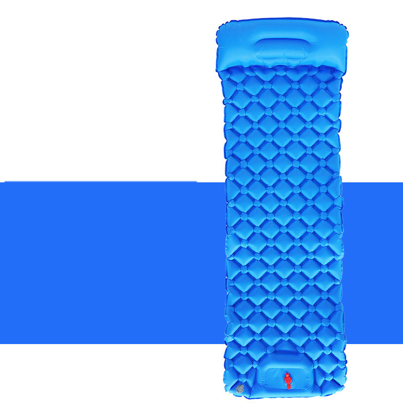 camping sleeping pad with built-in air pump