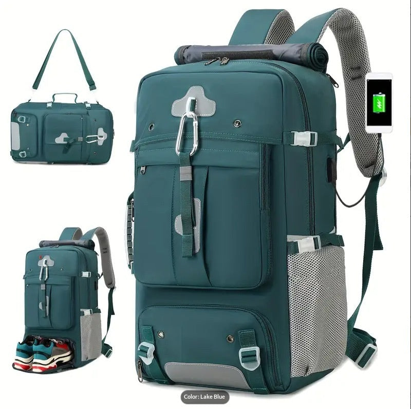 35L olive green waterproof hiking backpack
