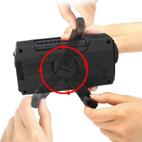 hand crank power for solar radio