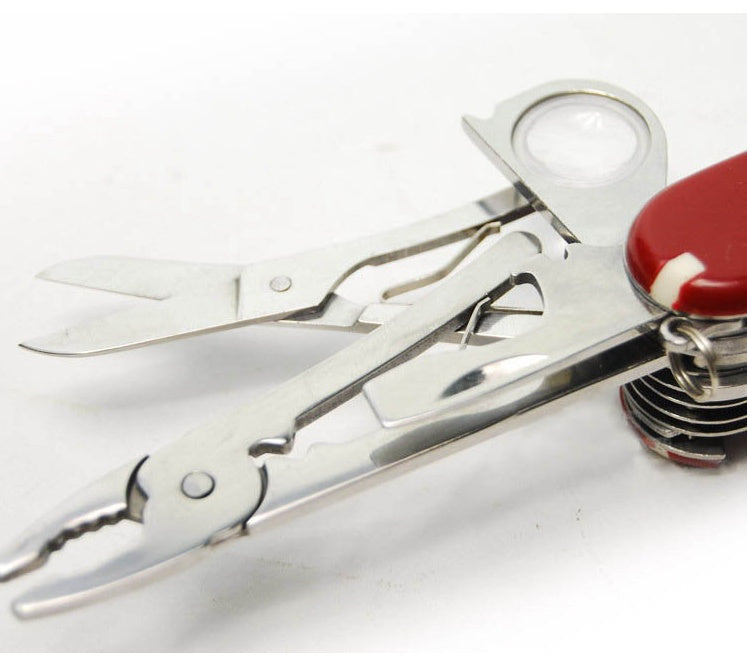 multifunction camping knife with pliers and scissors