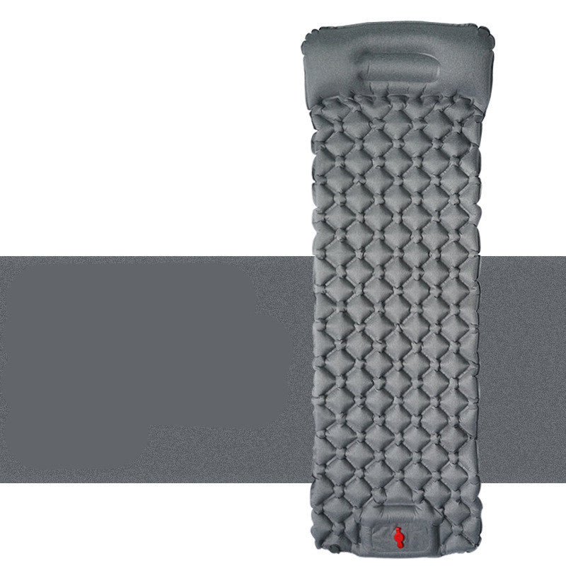 grey sleeping pad with pump