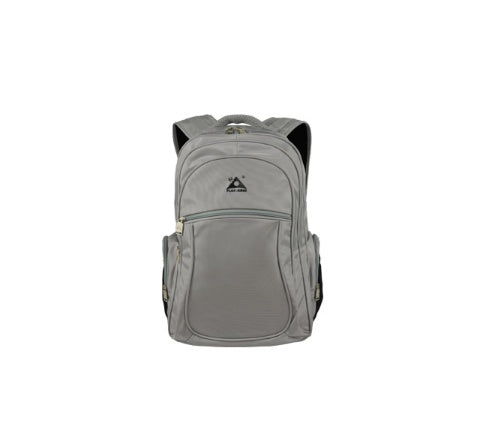 Gray lightweight nylon camping backpack