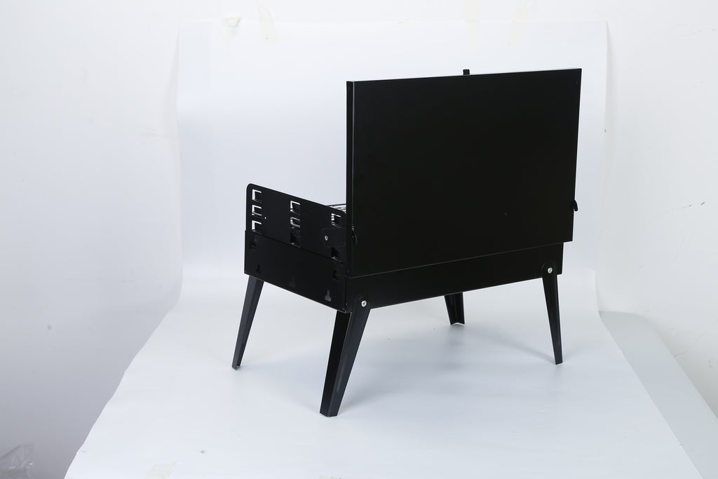 folding outdoor grill for camping and picnics