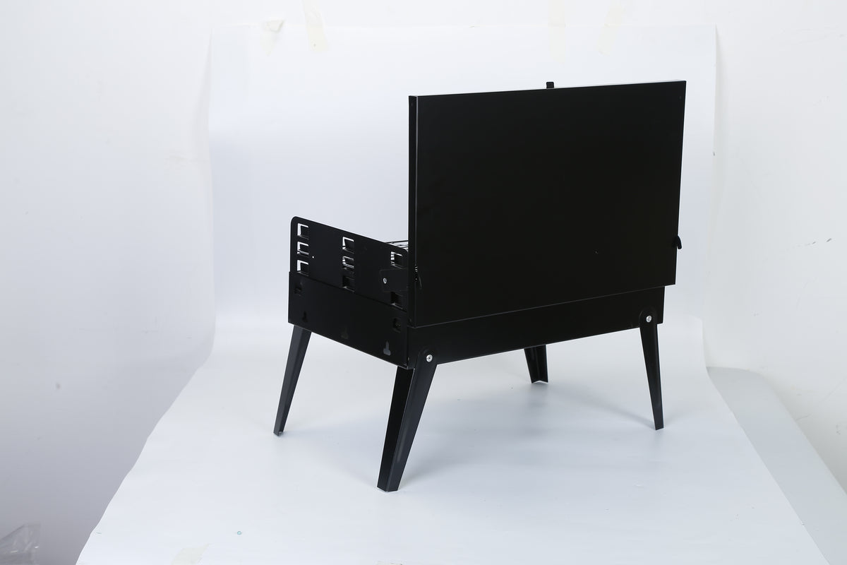 folding outdoor grill for camping and picnics