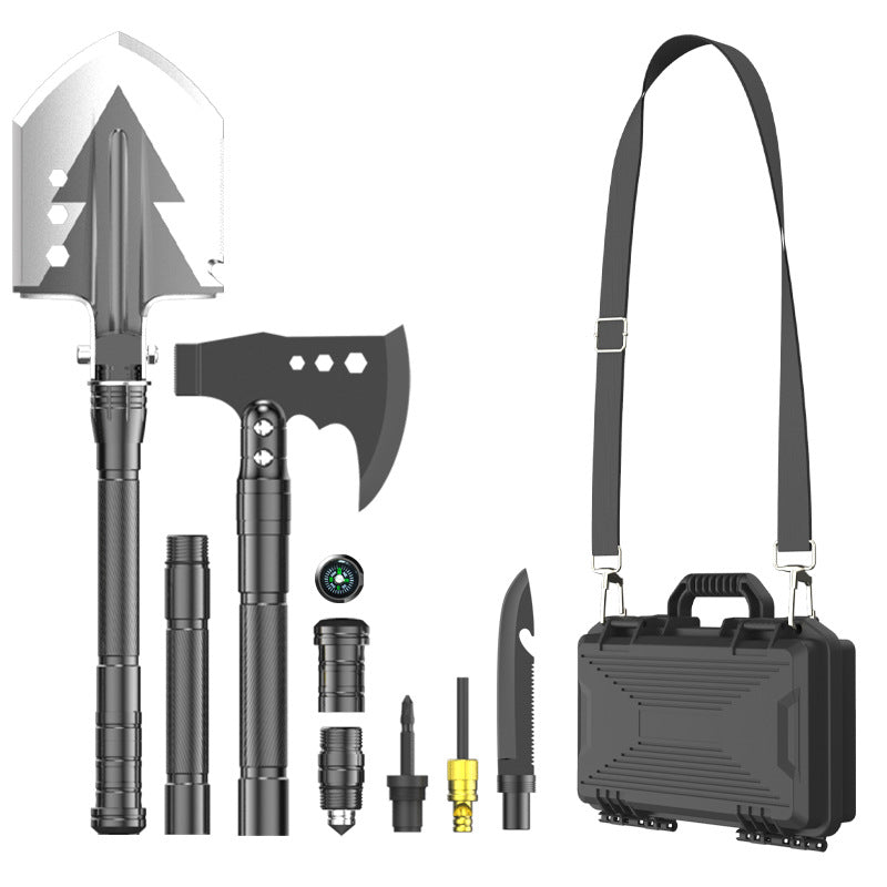 outdoor shovel with polypropylene carrying case