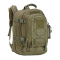 khaki 72-hour emergency backpack