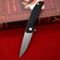 outdoor folding knife with D2 steel cutting edge