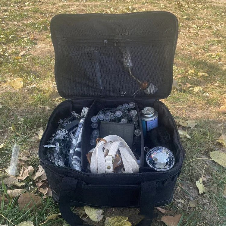folding camping bag with dry wet separation