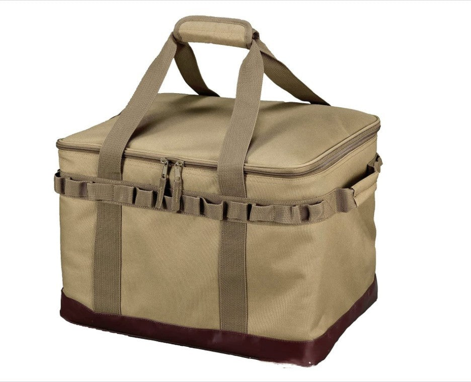 folding camp organizer for outdoor gear