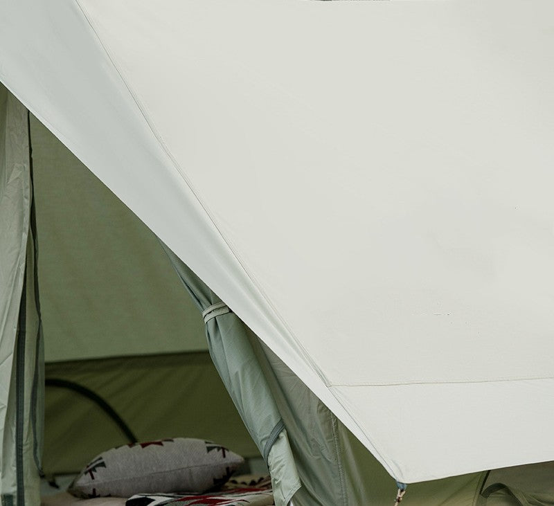 Mountain green luxury family camping tent