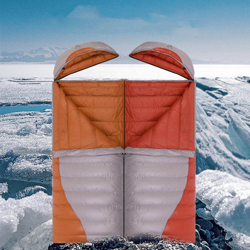 adult goose down sleeping bag for camping
