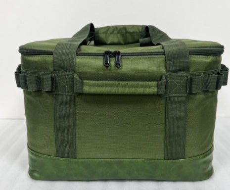 Olive portable canvas camping equipment bag
