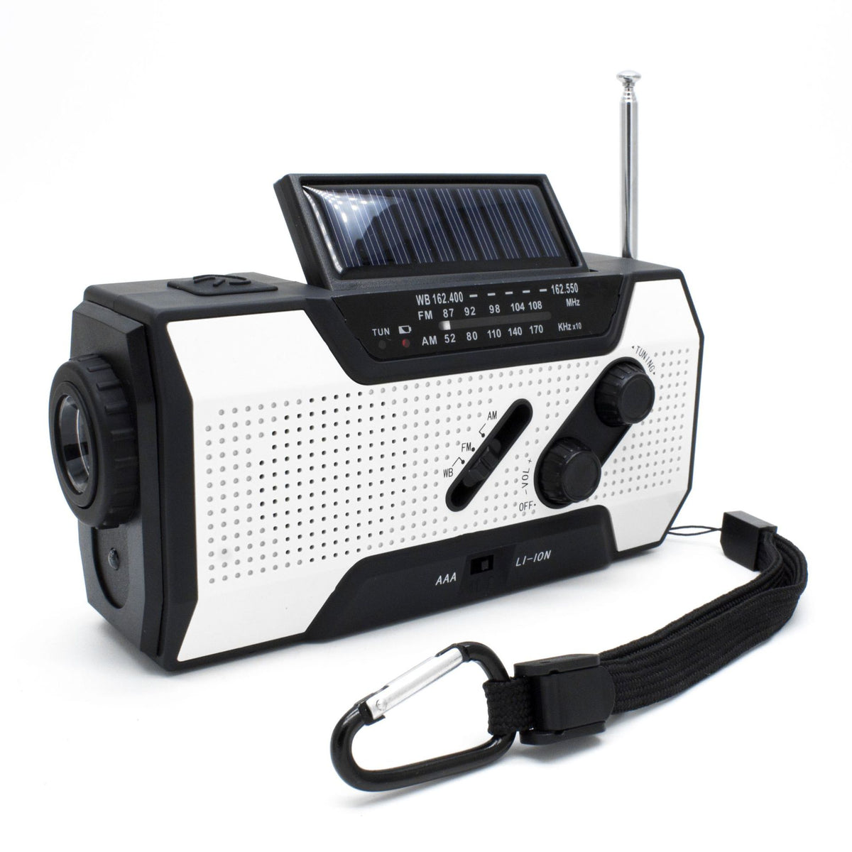 camping emergency radio with integrated light