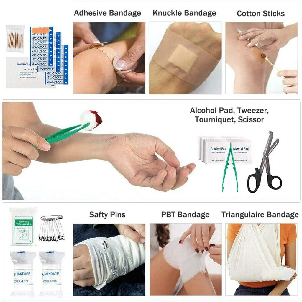 large first aid kit with emergency supplies