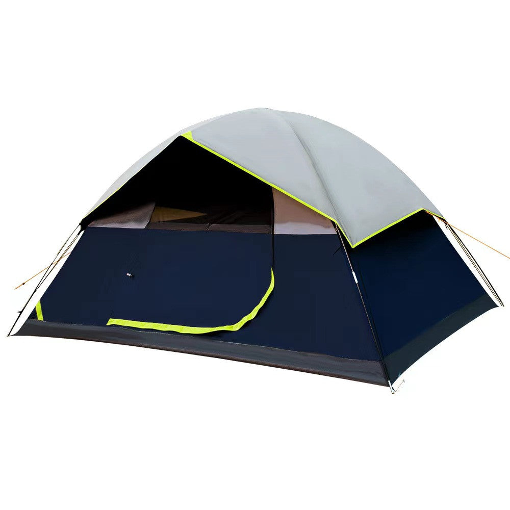 blue family dome tent for outdoor camping