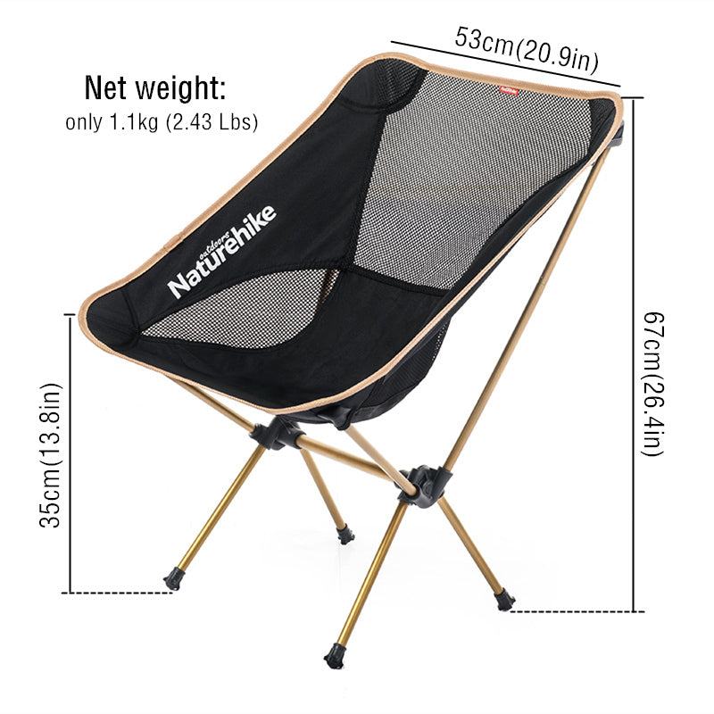 lightweight aluminum camping chair
