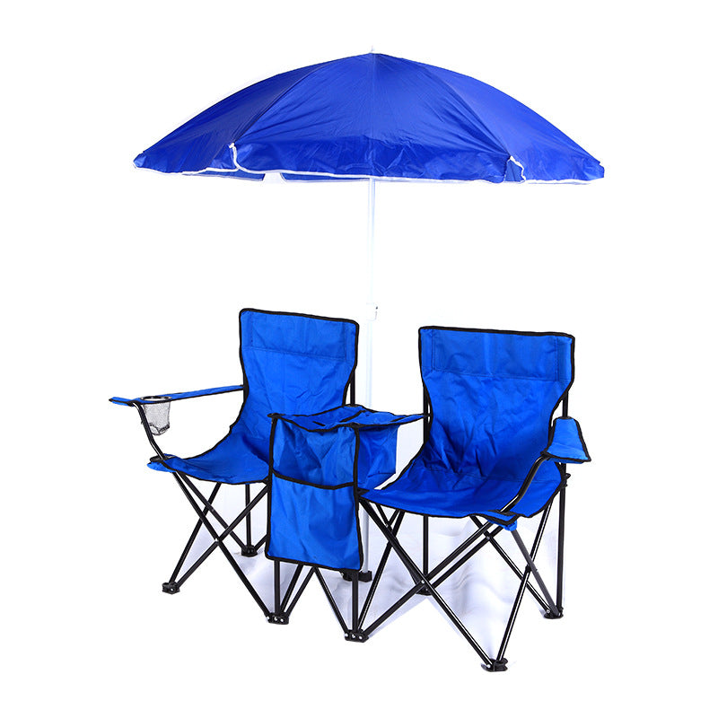 double folding camping chair for two people