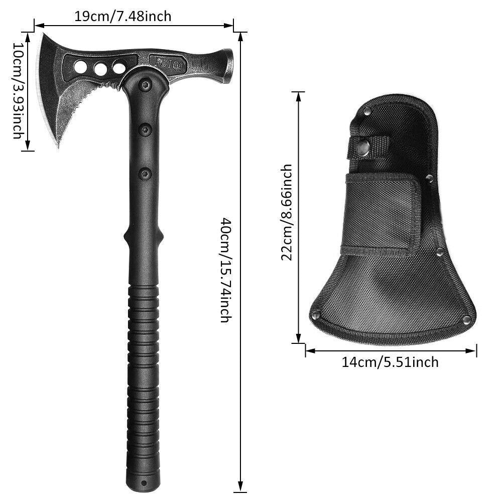 camping axe with 8.5cm cutting edge