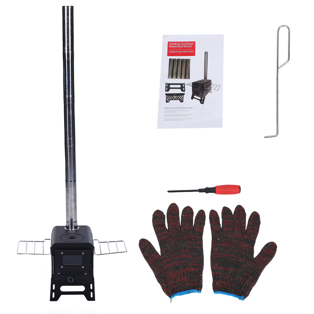 camping wood stove and accessories