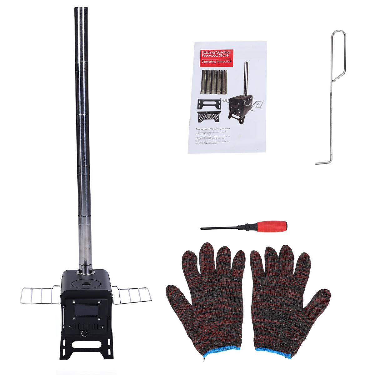 camping wood stove and accessories