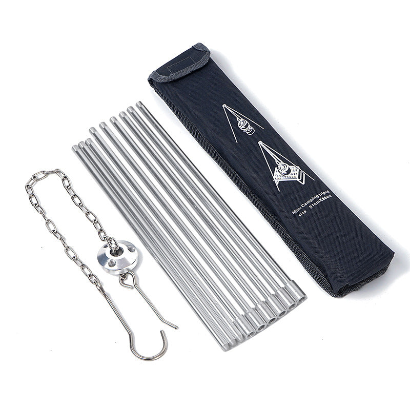4-section outdoor cooking tripod