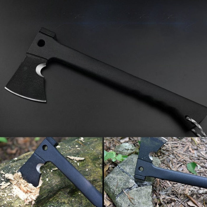 black EDC axe for camping