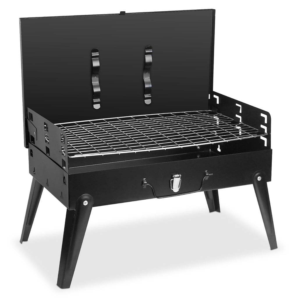 compact charcoal camping grill for 2-3 people
