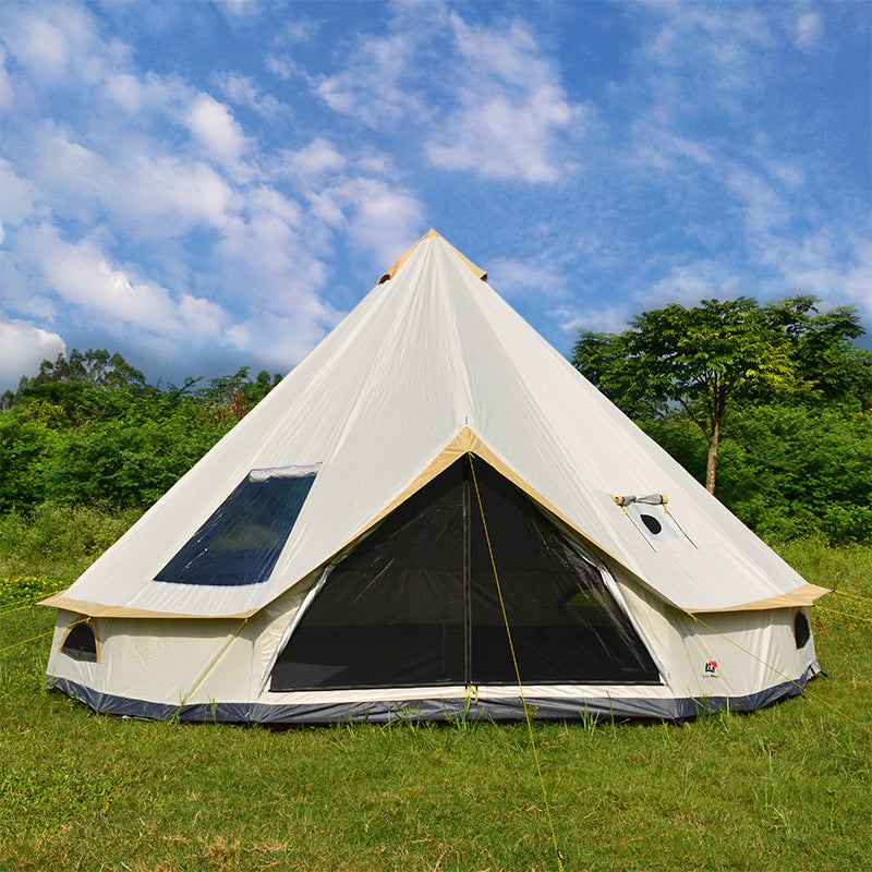Large waterproof yurt-style camping tent