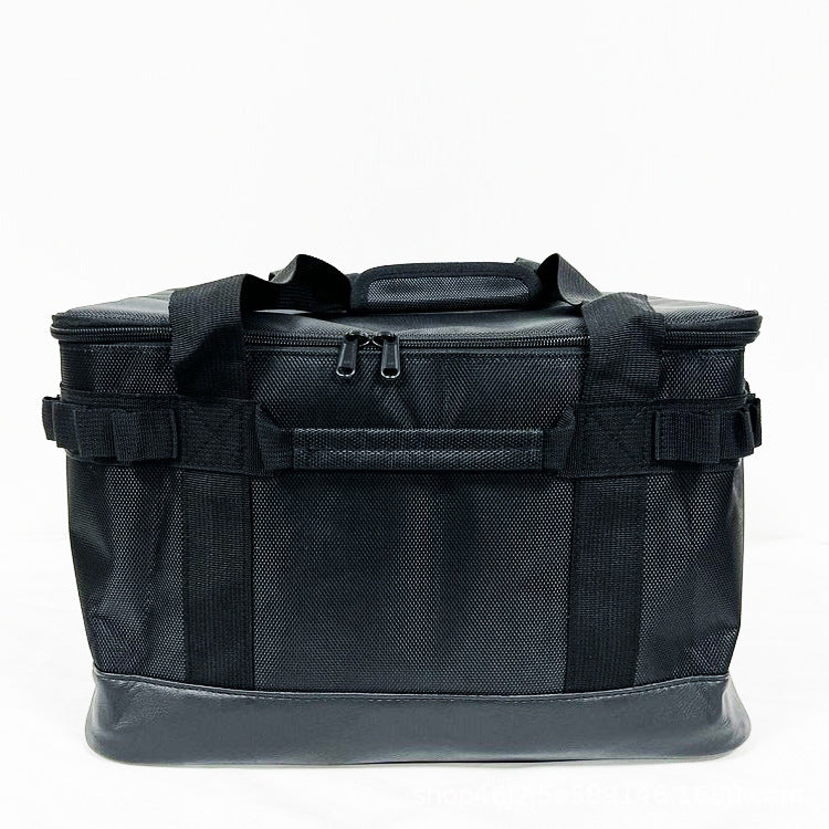 canvas camping storage bag with zipper closure