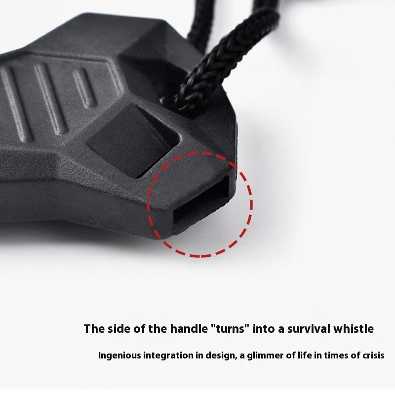 multifunction camping fire starter with survival whistle